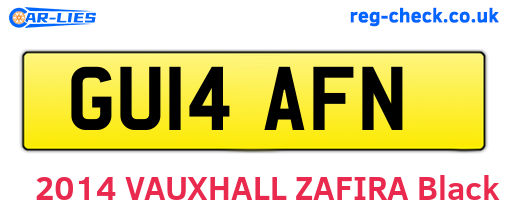 GU14AFN are the vehicle registration plates.