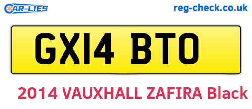 GX14BTO are the vehicle registration plates.