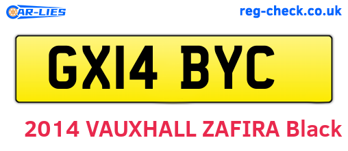 GX14BYC are the vehicle registration plates.