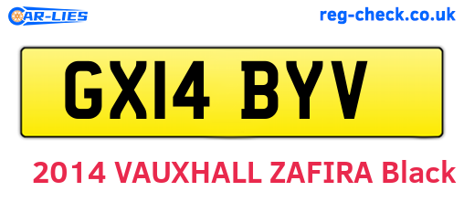 GX14BYV are the vehicle registration plates.
