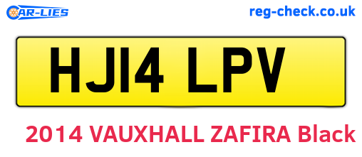 HJ14LPV are the vehicle registration plates.