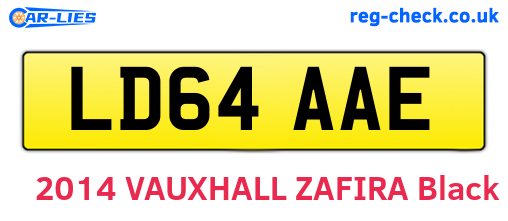 LD64AAE are the vehicle registration plates.