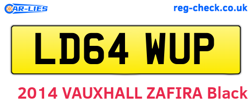 LD64WUP are the vehicle registration plates.