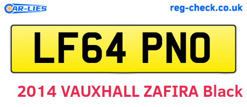 LF64PNO are the vehicle registration plates.