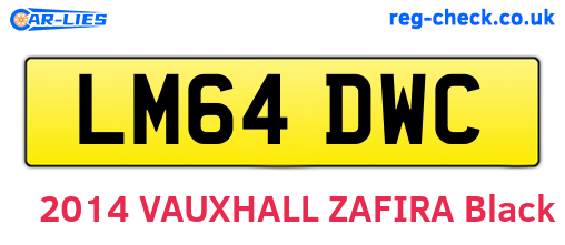 LM64DWC are the vehicle registration plates.