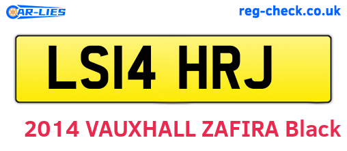 LS14HRJ are the vehicle registration plates.