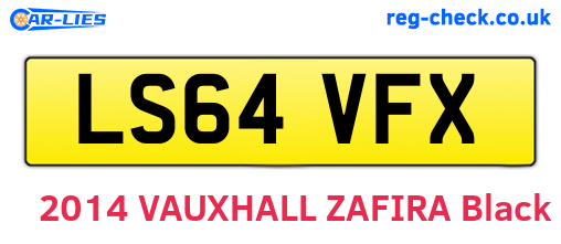 LS64VFX are the vehicle registration plates.
