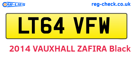 LT64VFW are the vehicle registration plates.