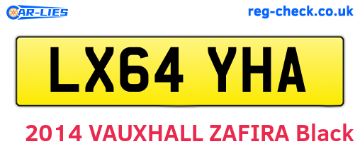 LX64YHA are the vehicle registration plates.
