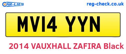 MV14YYN are the vehicle registration plates.