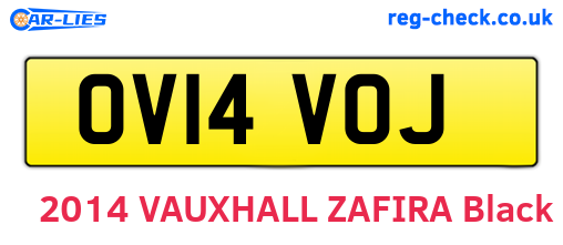 OV14VOJ are the vehicle registration plates.