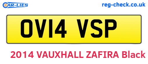 OV14VSP are the vehicle registration plates.