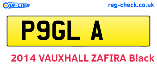 P9GLA are the vehicle registration plates.