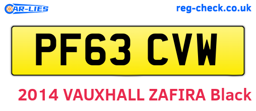 PF63CVW are the vehicle registration plates.