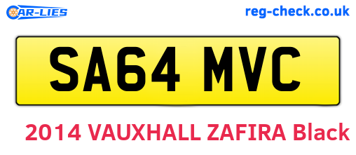 SA64MVC are the vehicle registration plates.