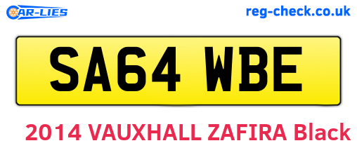 SA64WBE are the vehicle registration plates.