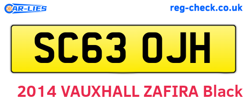 SC63OJH are the vehicle registration plates.