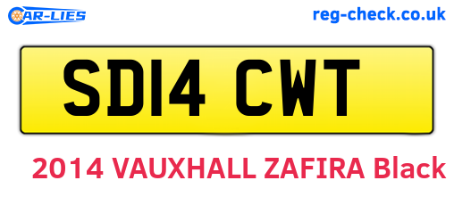 SD14CWT are the vehicle registration plates.