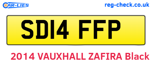 SD14FFP are the vehicle registration plates.