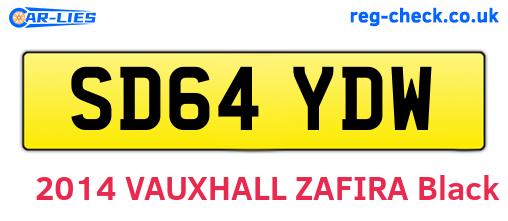 SD64YDW are the vehicle registration plates.