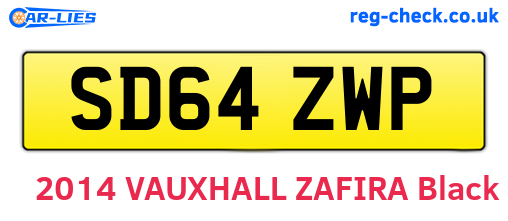SD64ZWP are the vehicle registration plates.