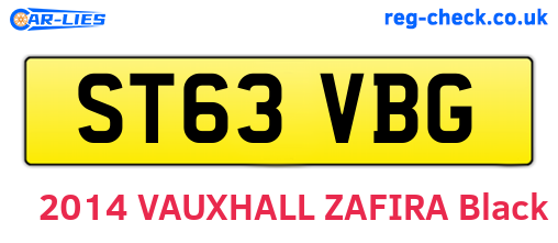ST63VBG are the vehicle registration plates.