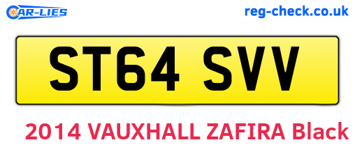 ST64SVV are the vehicle registration plates.