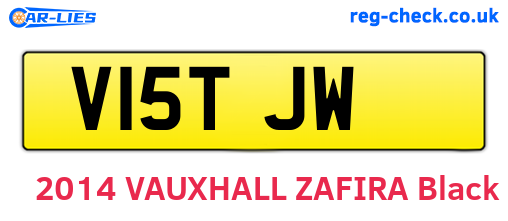 V15TJW are the vehicle registration plates.