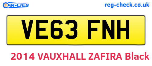 VE63FNH are the vehicle registration plates.