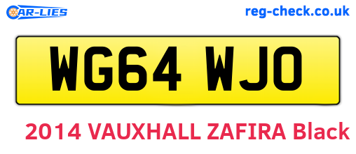WG64WJO are the vehicle registration plates.