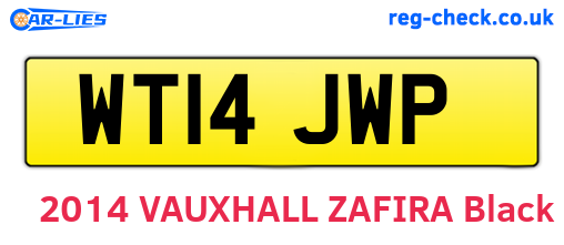WT14JWP are the vehicle registration plates.