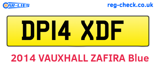 DP14XDF are the vehicle registration plates.