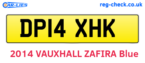 DP14XHK are the vehicle registration plates.