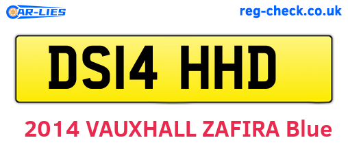 DS14HHD are the vehicle registration plates.