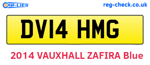 DV14HMG are the vehicle registration plates.