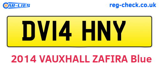 DV14HNY are the vehicle registration plates.