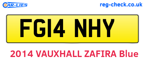 FG14NHY are the vehicle registration plates.