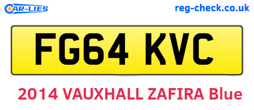 FG64KVC are the vehicle registration plates.