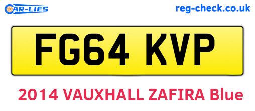 FG64KVP are the vehicle registration plates.