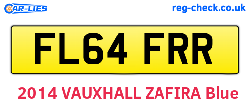 FL64FRR are the vehicle registration plates.