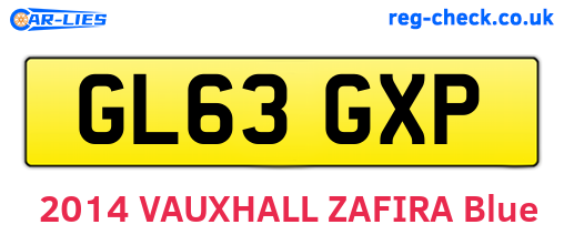 GL63GXP are the vehicle registration plates.