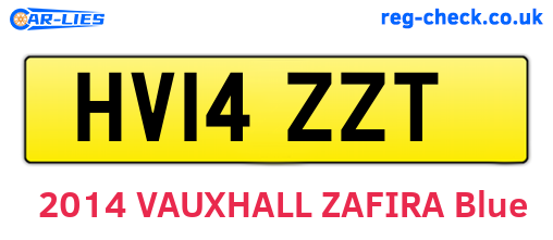 HV14ZZT are the vehicle registration plates.