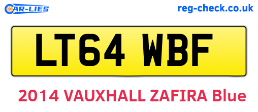 LT64WBF are the vehicle registration plates.
