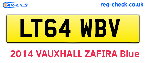 LT64WBV are the vehicle registration plates.