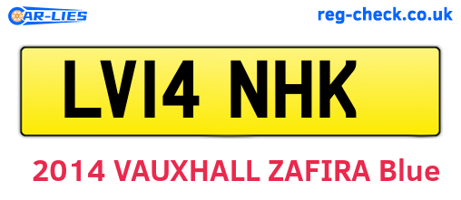 LV14NHK are the vehicle registration plates.