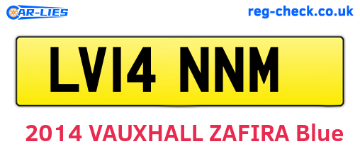LV14NNM are the vehicle registration plates.