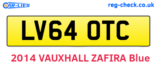 LV64OTC are the vehicle registration plates.