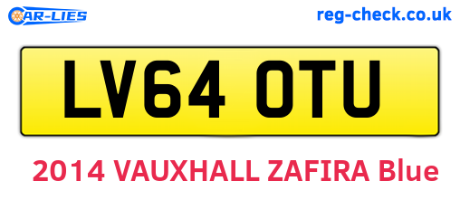 LV64OTU are the vehicle registration plates.