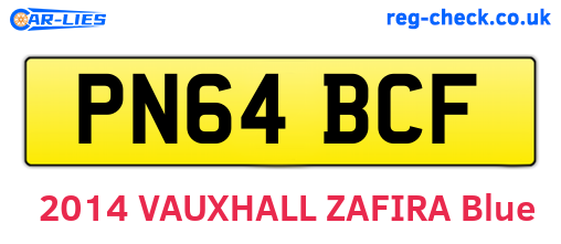 PN64BCF are the vehicle registration plates.