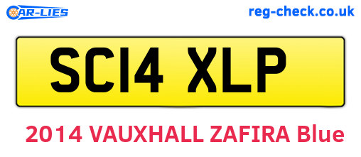 SC14XLP are the vehicle registration plates.